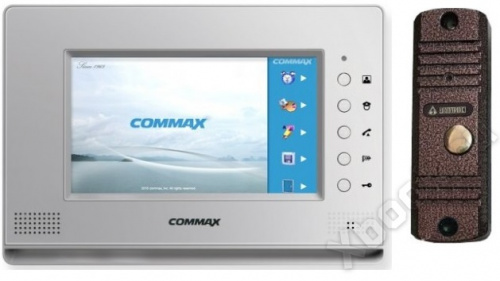 Commax Комплект CDV-71AM XL/Visit Silver вид спереди