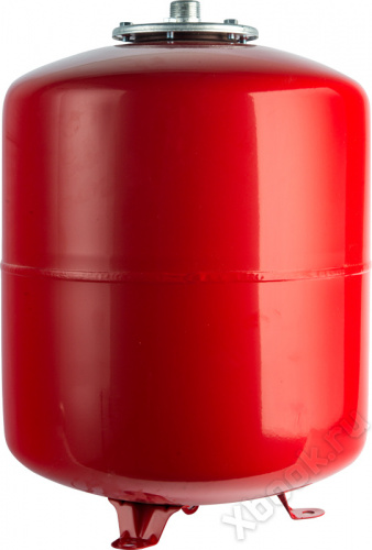STH-0006-000100 STOUT Расширительный бак на отопление 100 л. (цвет красный) вид спереди