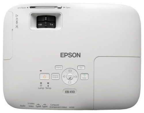Epson  EB-X10 вид сбоку