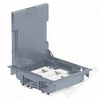 Legrand Mosaic Коробка напольная 18м гориз.75-105мм серая (089611)